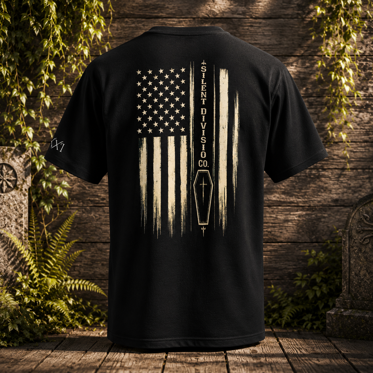 Silent Division Co - American Flag tee