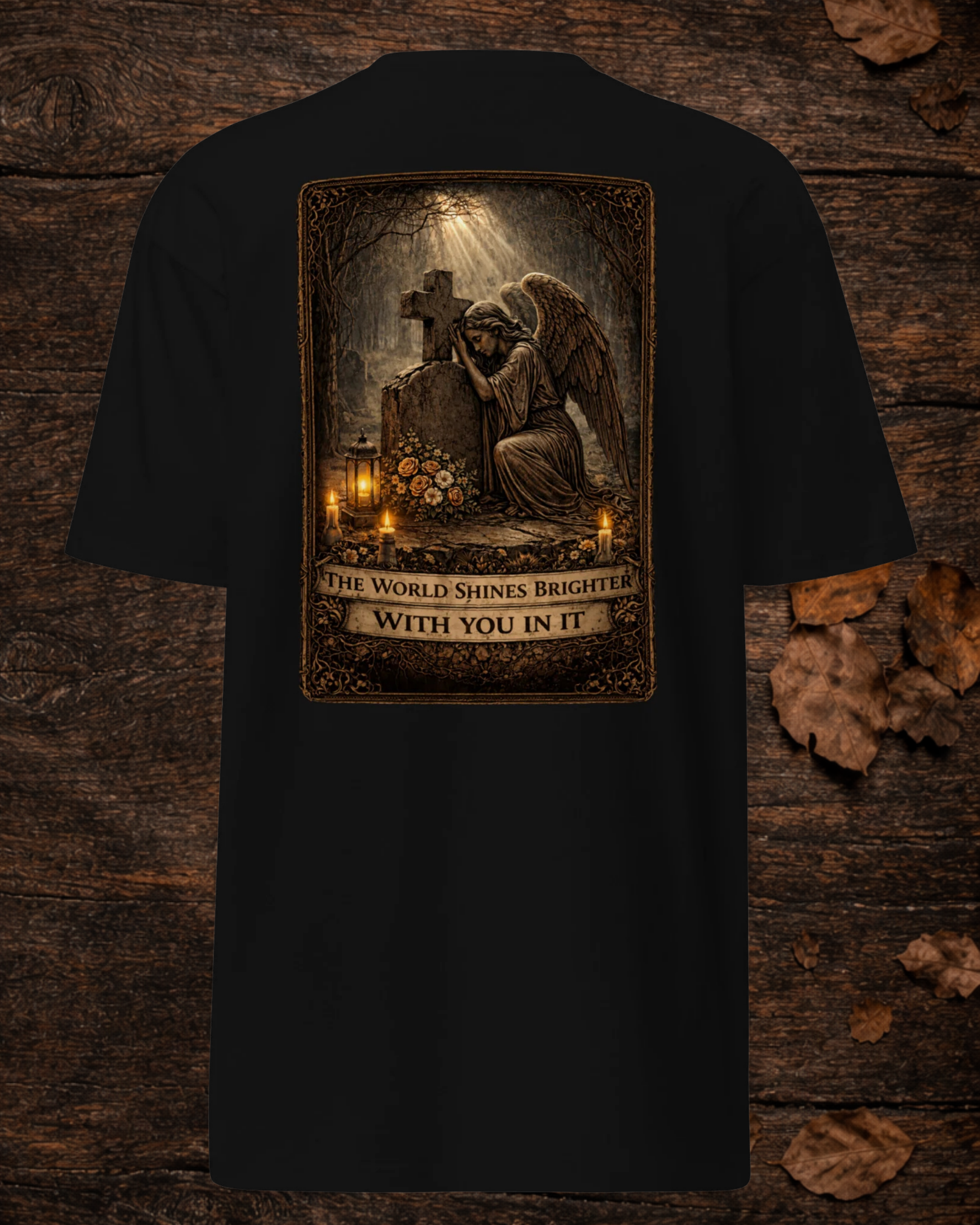 The World Shines Brighter With You In It – Angel Memorial Tee