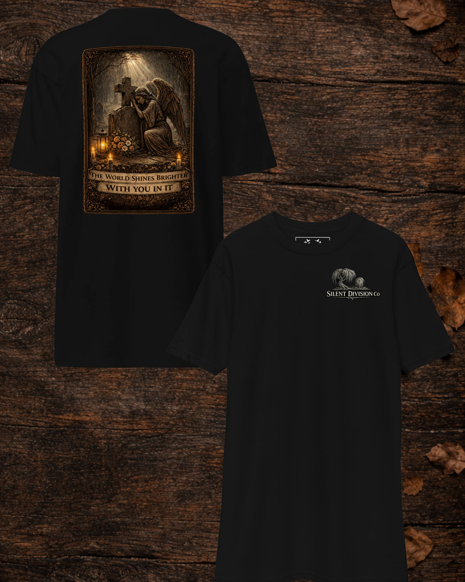 The World Shines Brighter With You In It – Angel Memorial Tee